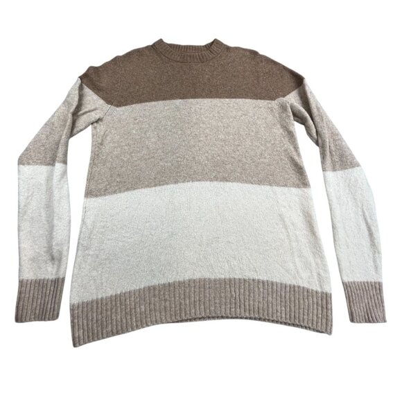 American Eagle Outfitters Other - American Eagle Sweater Mens Small Brown Cream Stripe Knit Pullover Casual Y2K